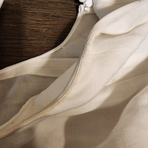 Vince Paneled Scoop Neck Dress NWT White Small - Picture 6 of 15